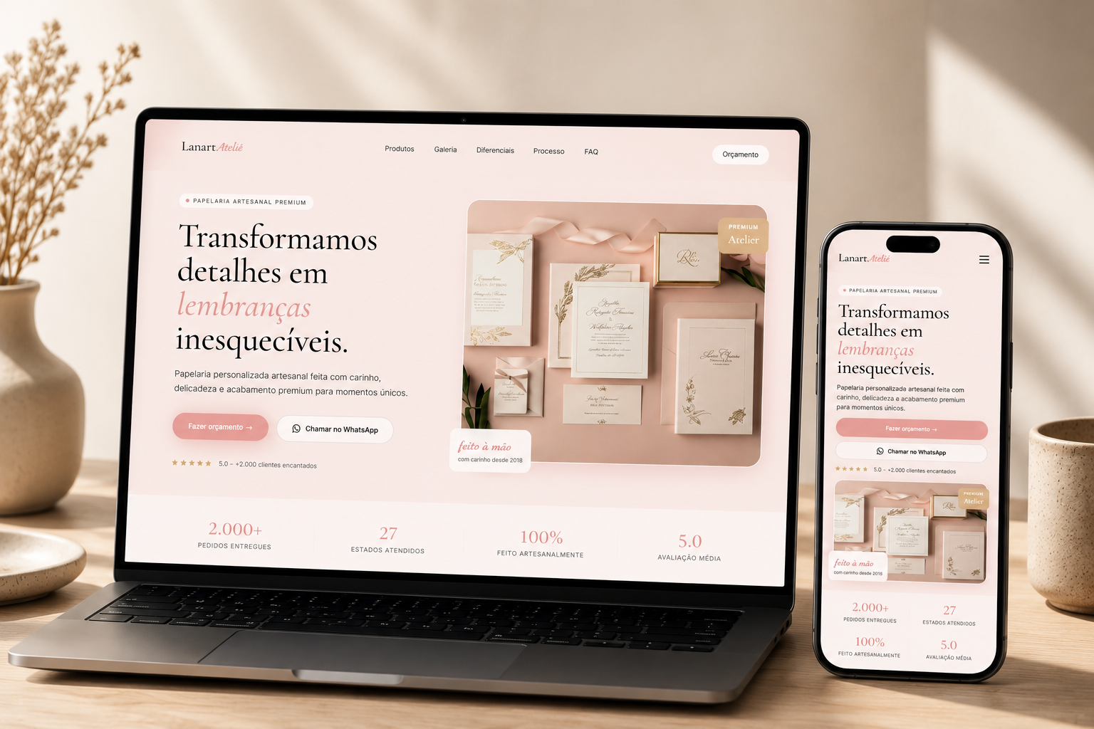 Landing Page Papelaria